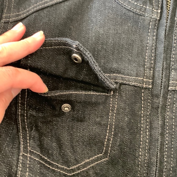 CHICO’S Black Jean Jacket - Picture 6 of 16